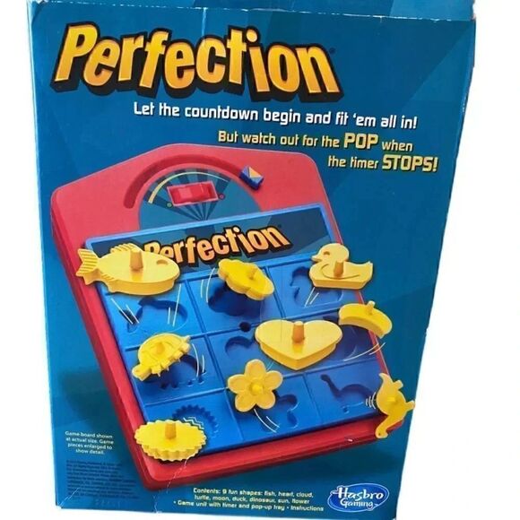 Hasbro Perfection Strategy/ Counting Game Travel Fun - Picture 4 of 4